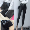 Calça de Couro Aveludada - FashionLeg™
