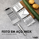 RalaMAX - Ralador Multiuso Em Aço Inox + 4 Lâminas + Brinde Exclusivo