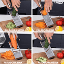 RalaMAX - Ralador Multiuso Em Aço Inox + 4 Lâminas + Brinde Exclusivo