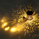 Luminária Retrô Jardim Encantado Com Painel Solar Recarregável + Luz de Fada 36 Leads