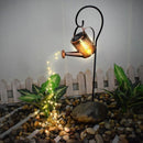 Luminária Retrô Jardim Encantado Com Painel Solar Recarregável + Luz de Fada 36 Leads